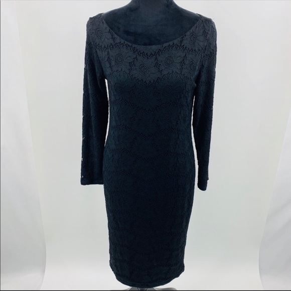 Ingrid & Isabel Black Lace Maternity Dress - Picture 3 of 6